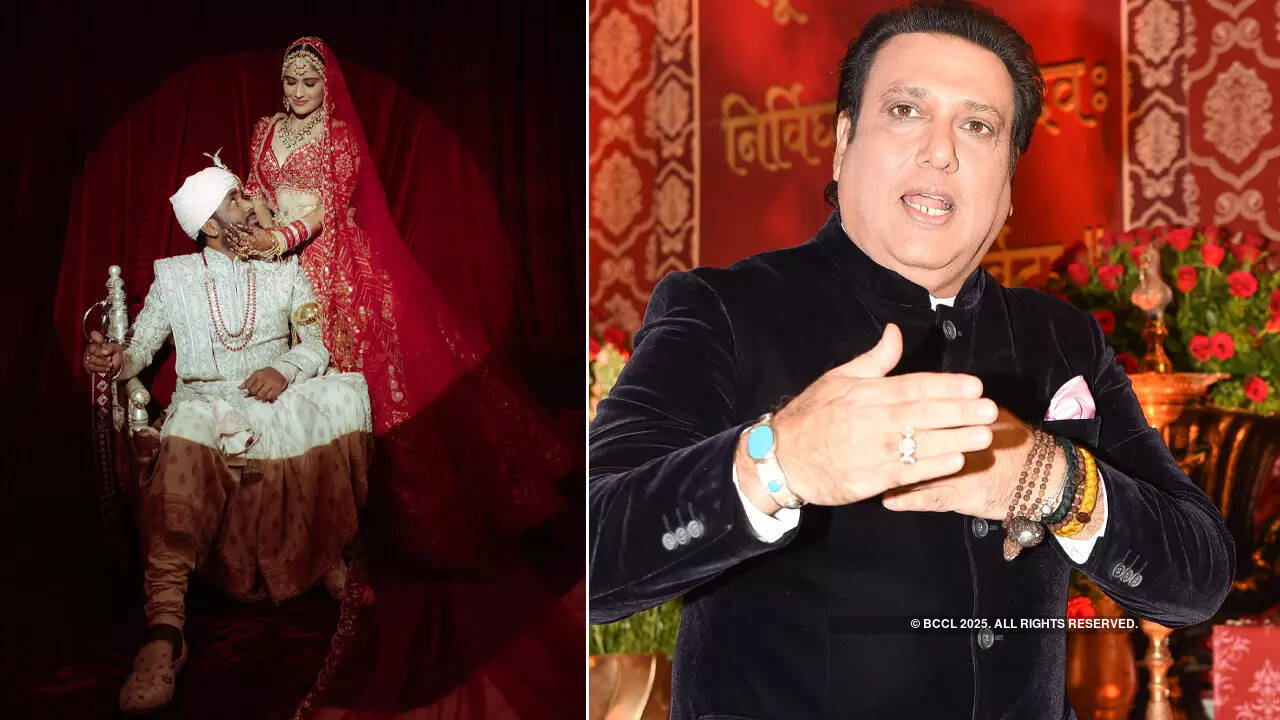 Inside pictures from Arti Singh and Dipak Chauhan’s wedding with Govinda, Krushna Abhishek, Bipasha Basu and others
